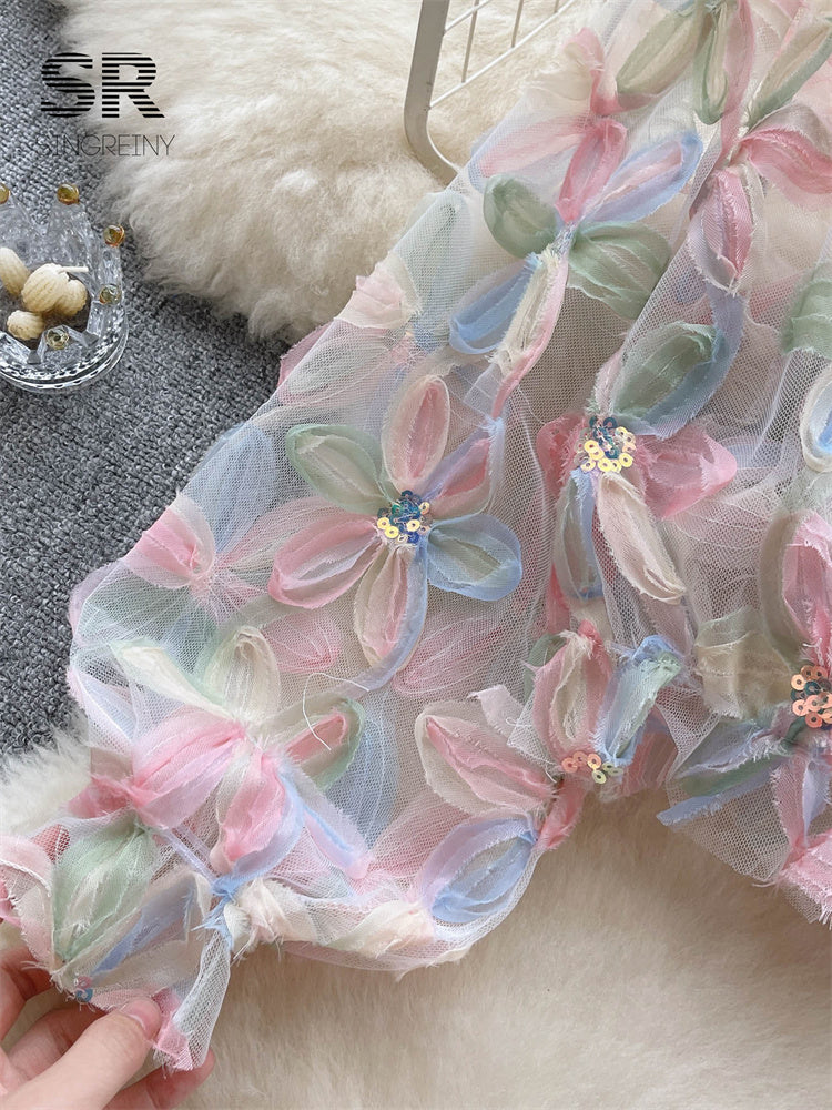 Cropped Ombro A Ombro Manga Longa Transparente Serena