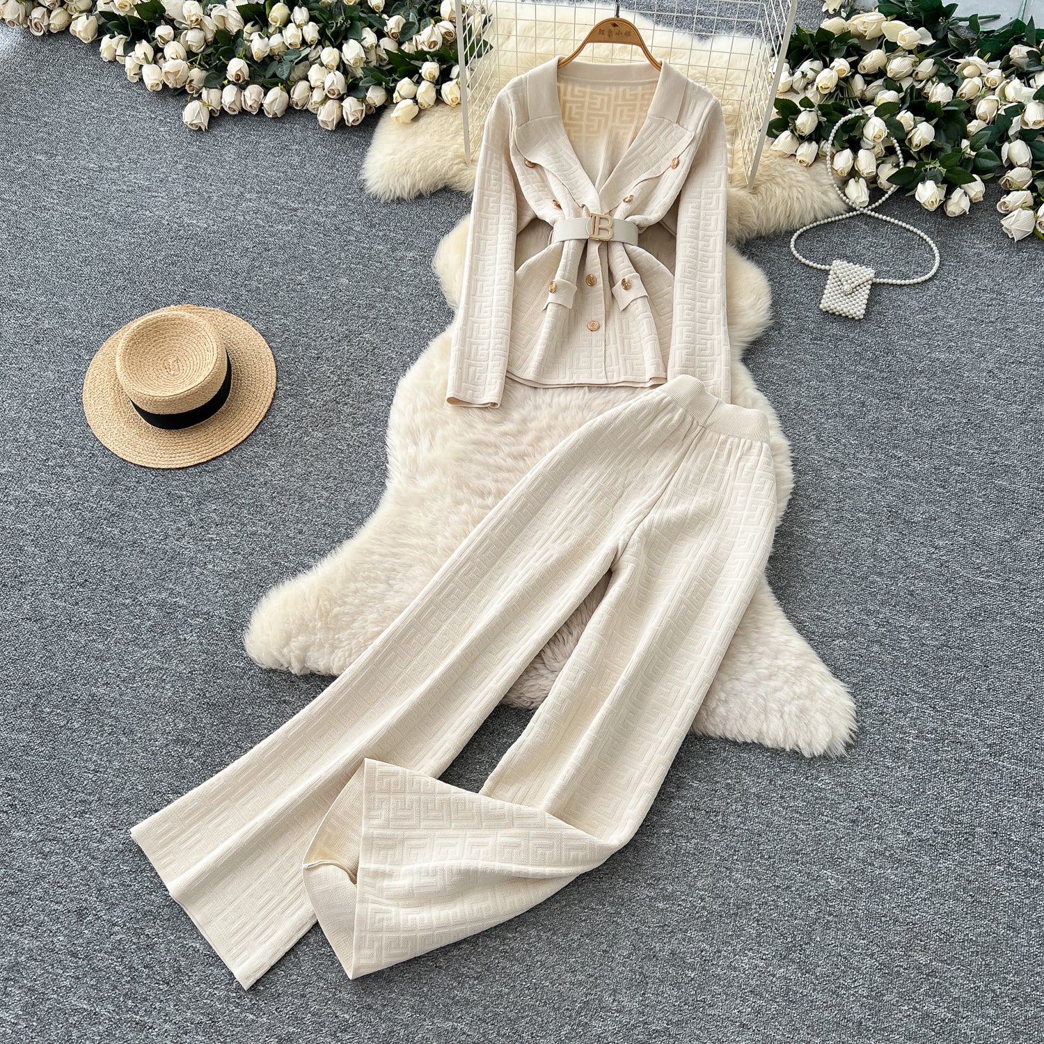 Conjunto Blazer Manga Longa Calça Alfaiataria Elisa