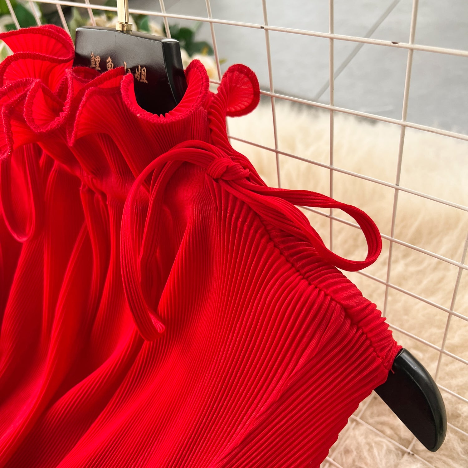 Vestido Longo Sem Manga Babado Solto Aurora