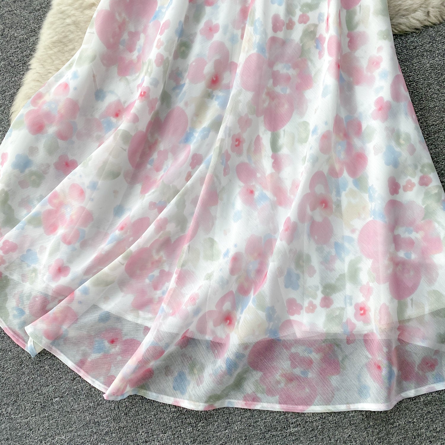 Conjunto Cropped Floral Amarração Saia Longa Athena