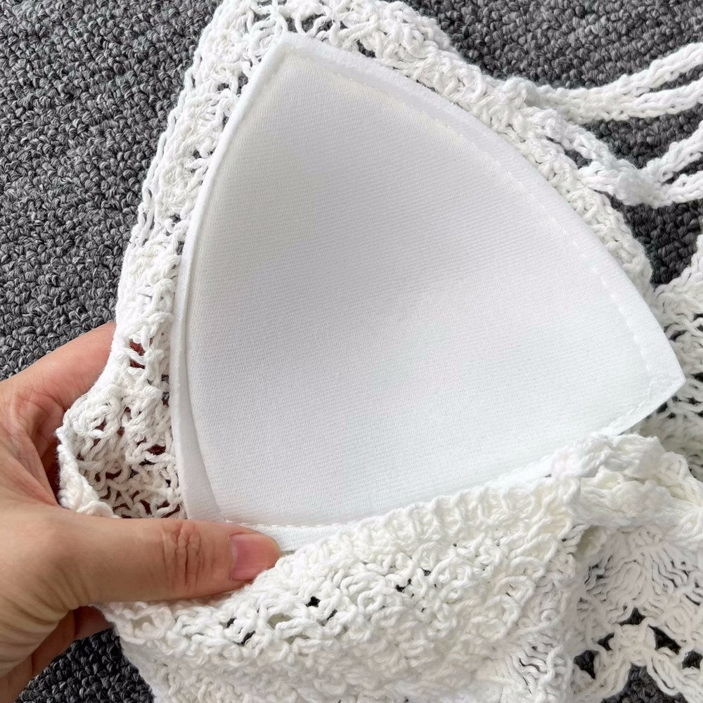 Conjunto Cropped Renda Crochê Short Ibiza