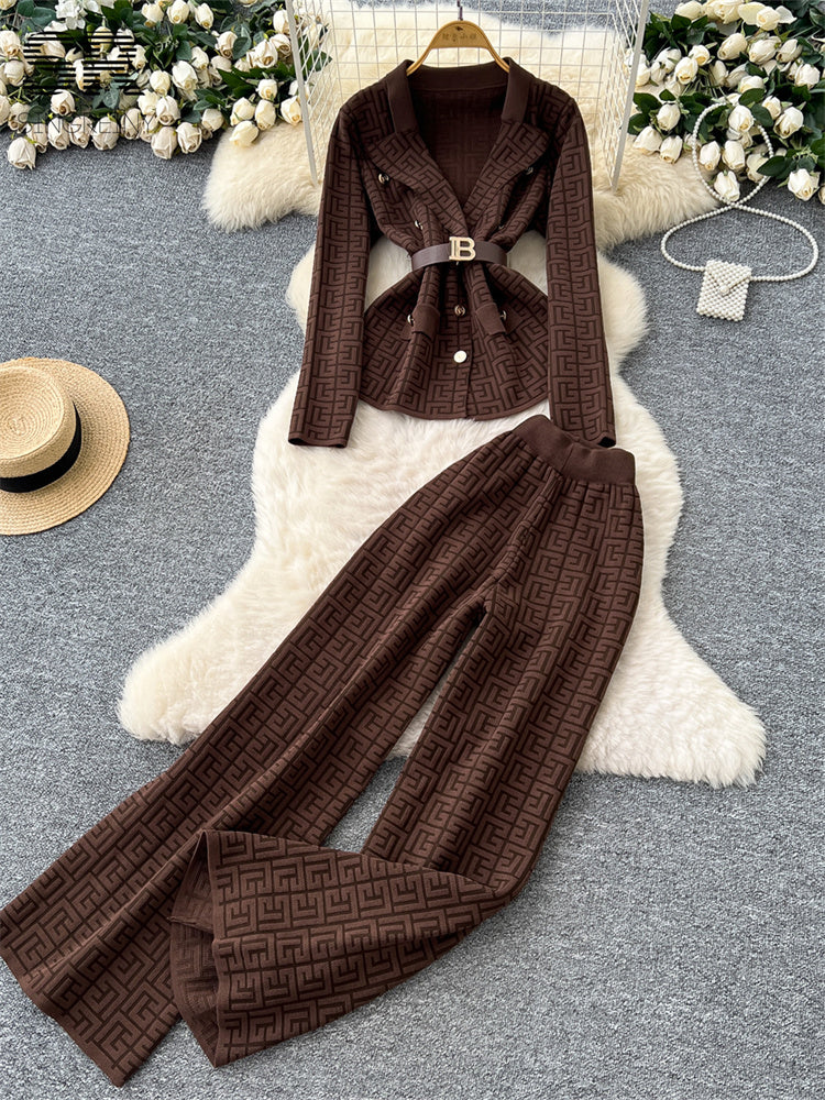 Conjunto Blazer Manga Longa Calça Alfaiataria Elisa