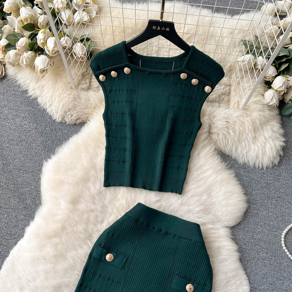 Conjunto Duas Peças Sem Manga Saia Midi Valentina