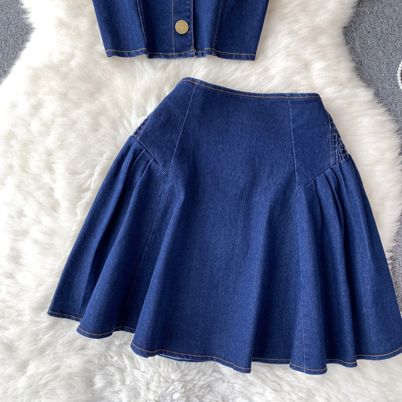 Conjunto Top Tomara Que Caia Saia Curta Elisa