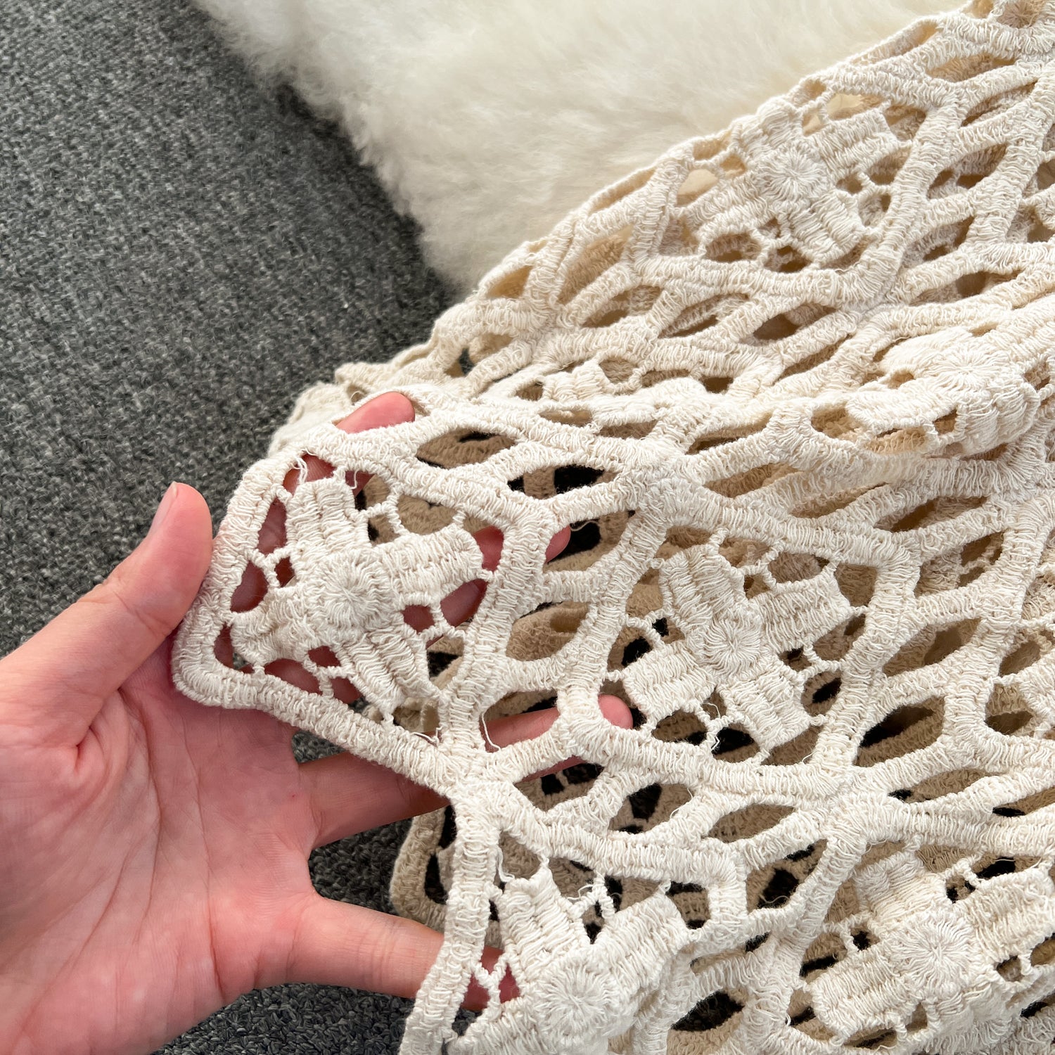 Conjunto Cropped Tricot Saia Longo Serena