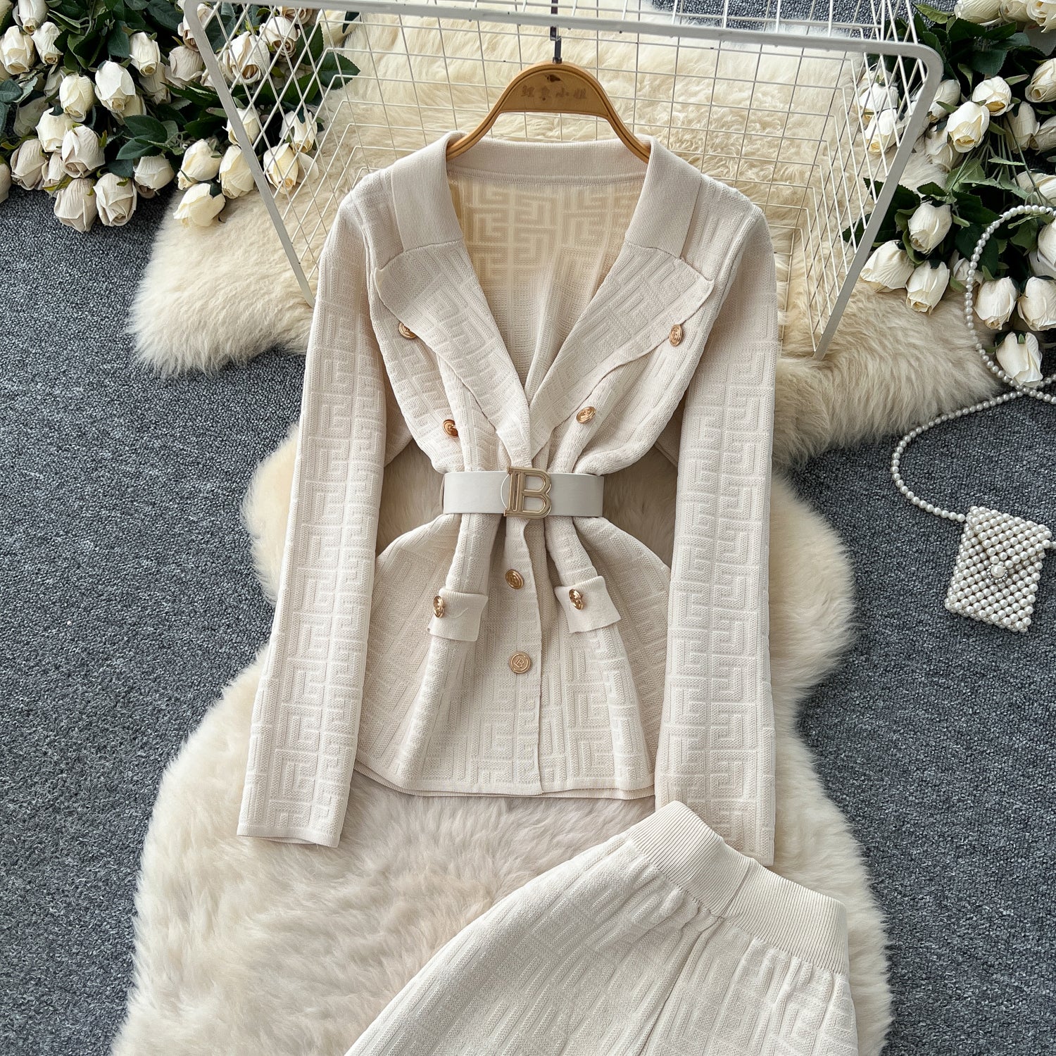 Conjunto Blazer Manga Longa Calça Alfaiataria Elisa