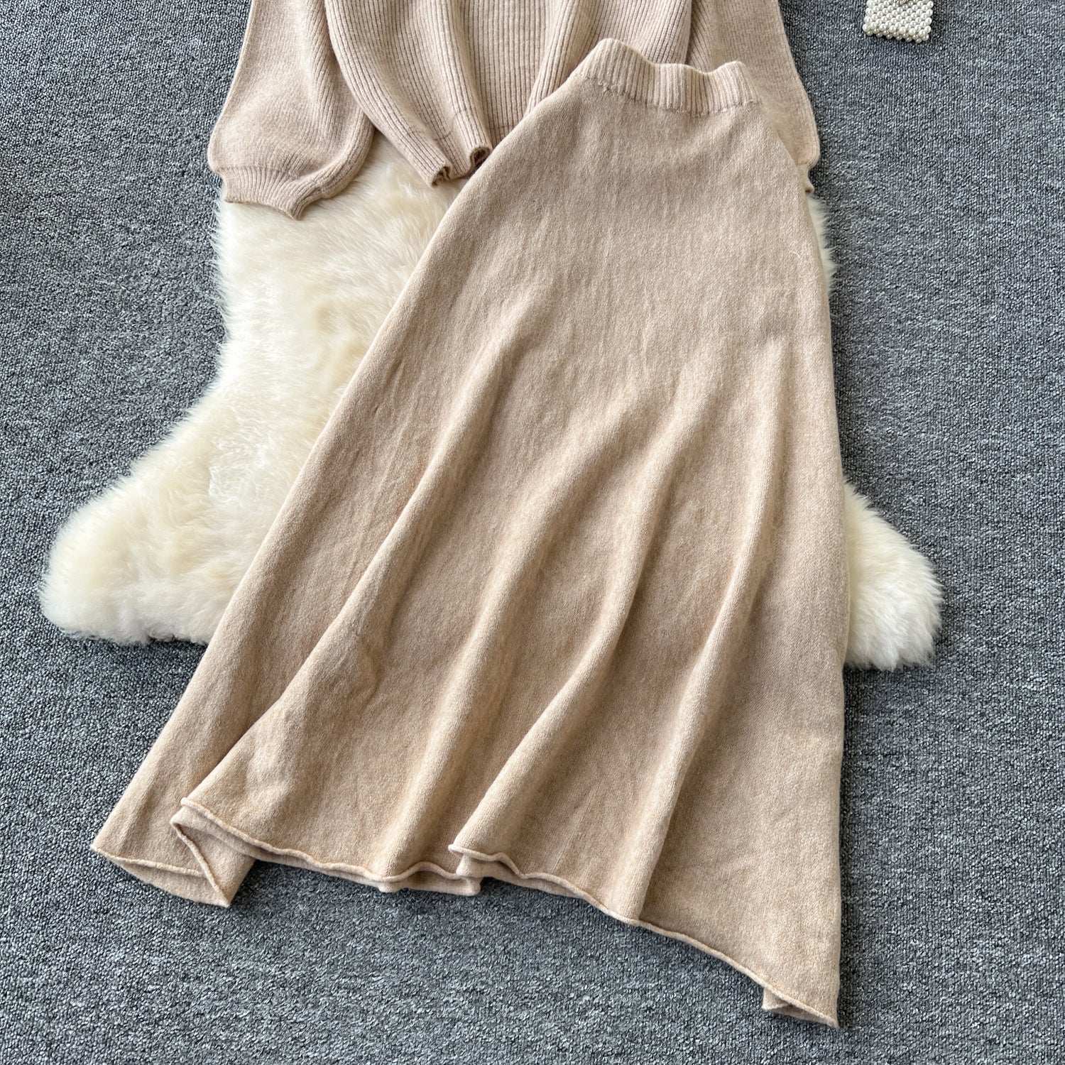 Conjunto Blusa Manga Longa Saia Longa Íris