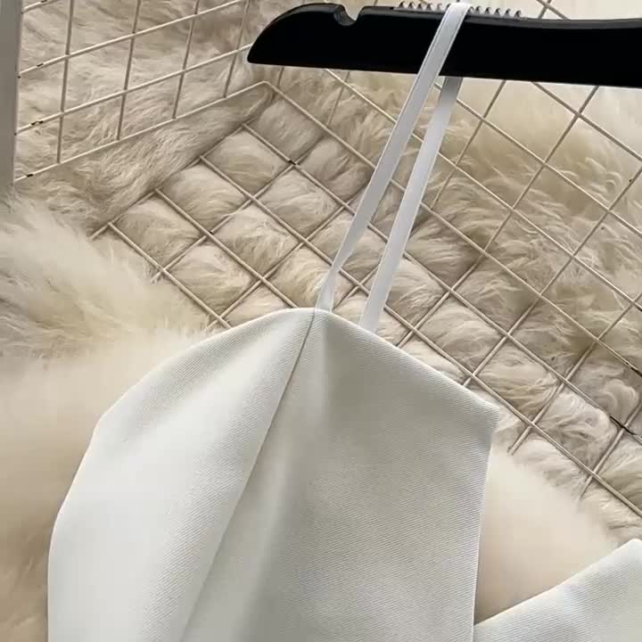 Conjunto Top Estruturado Alça Fina Calça Longa Bianca