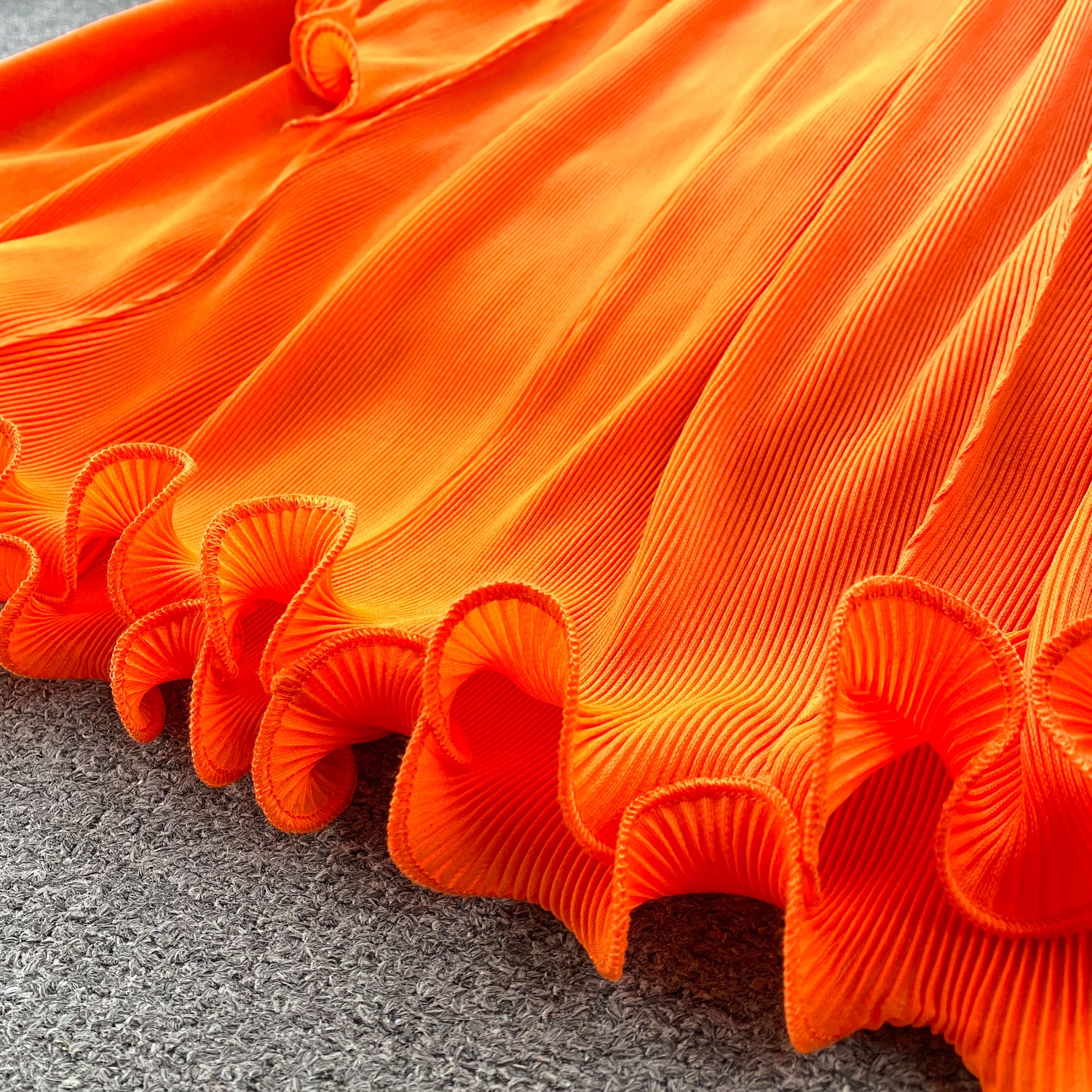 Vestido Longo Sem Manga Babado Solto Aurora