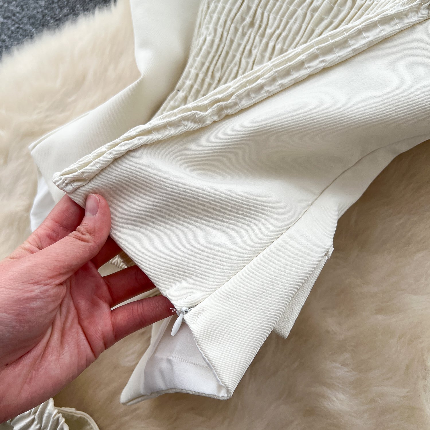 Conjunto Top Estruturado Alça Fina Calça Longa Bianca