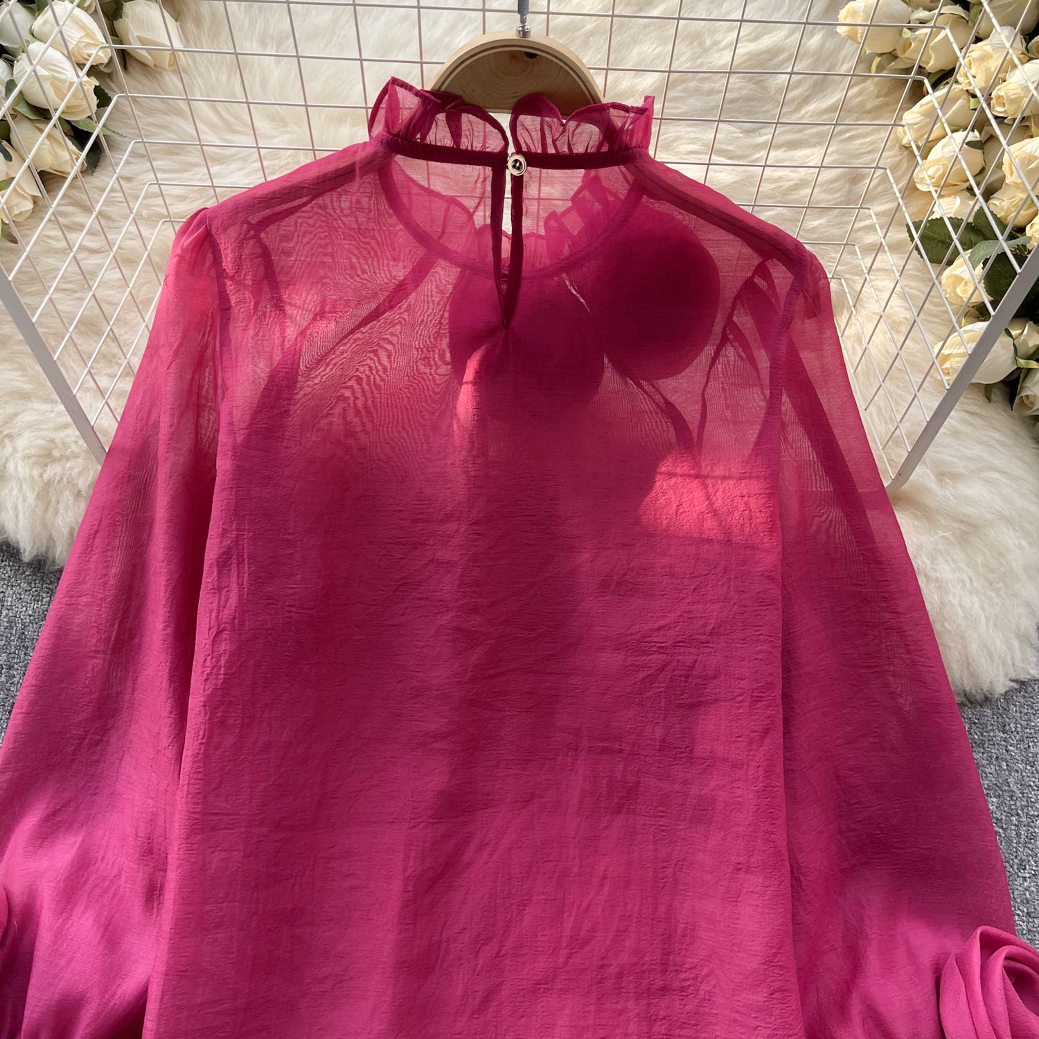 Blusa Manga Longa Floral Helena