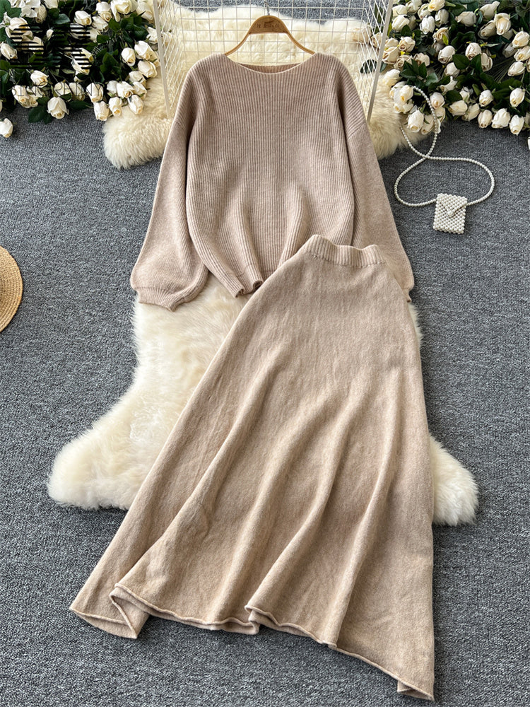 Conjunto Blusa Manga Longa Saia Longa Íris