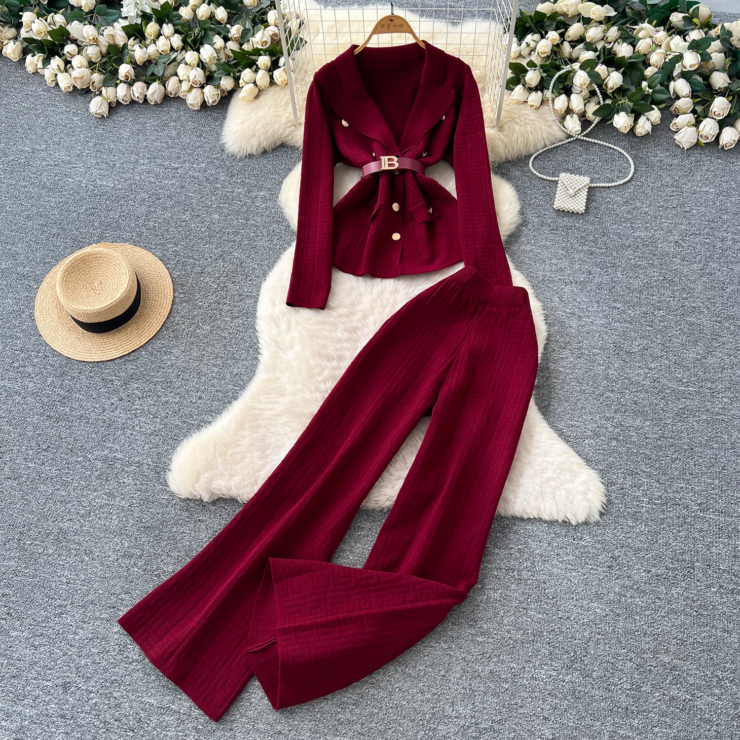 Conjunto Blazer Manga Longa Calça Alfaiataria Elisa