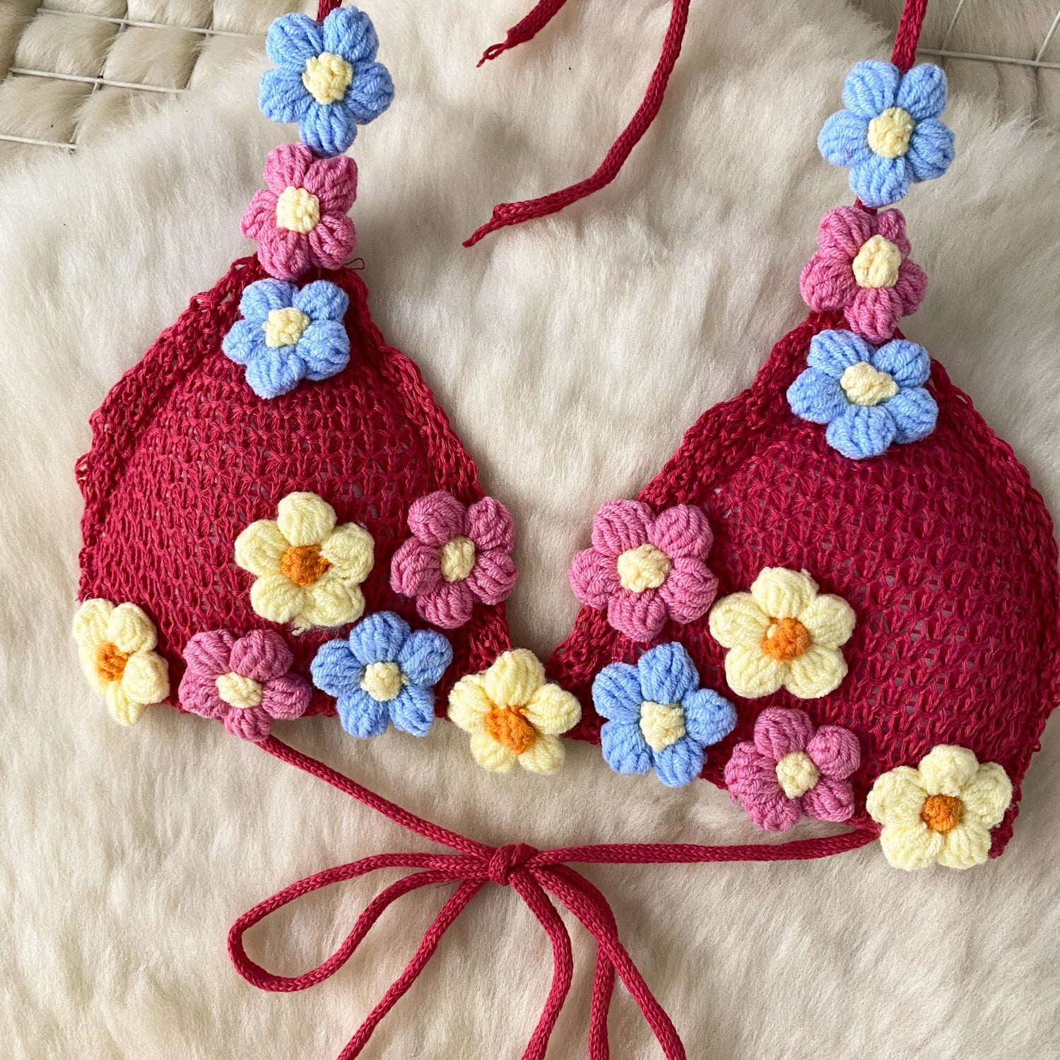 Conjunto Cropped Alça Fina Amarracao Short Tricot Kerolyn