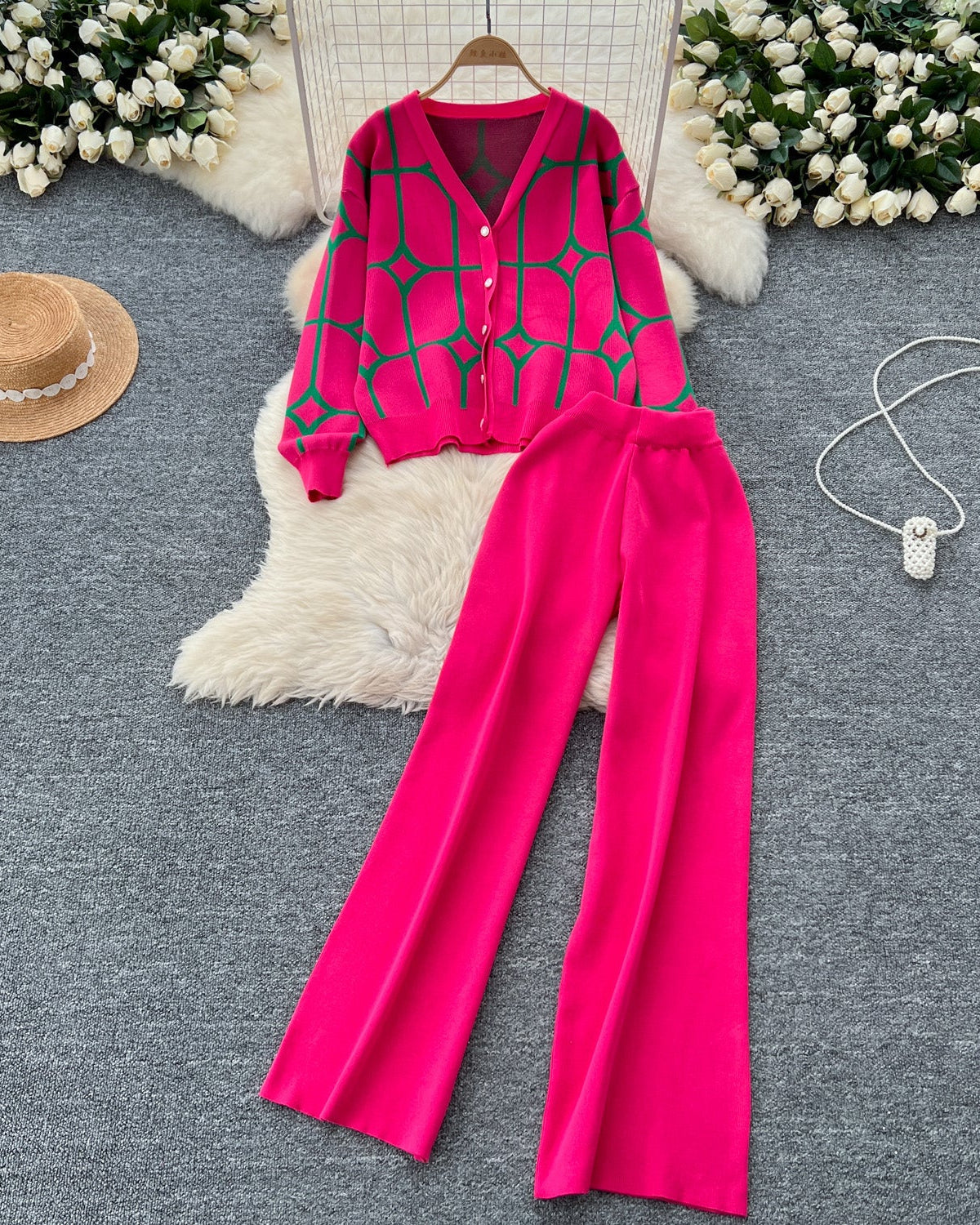 Conjunto Cardigã Calça Lara