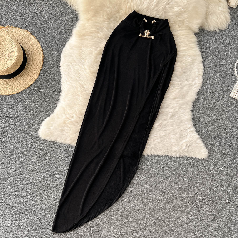 Conjunto Top Tomara Que Caia Saia Longa Serena