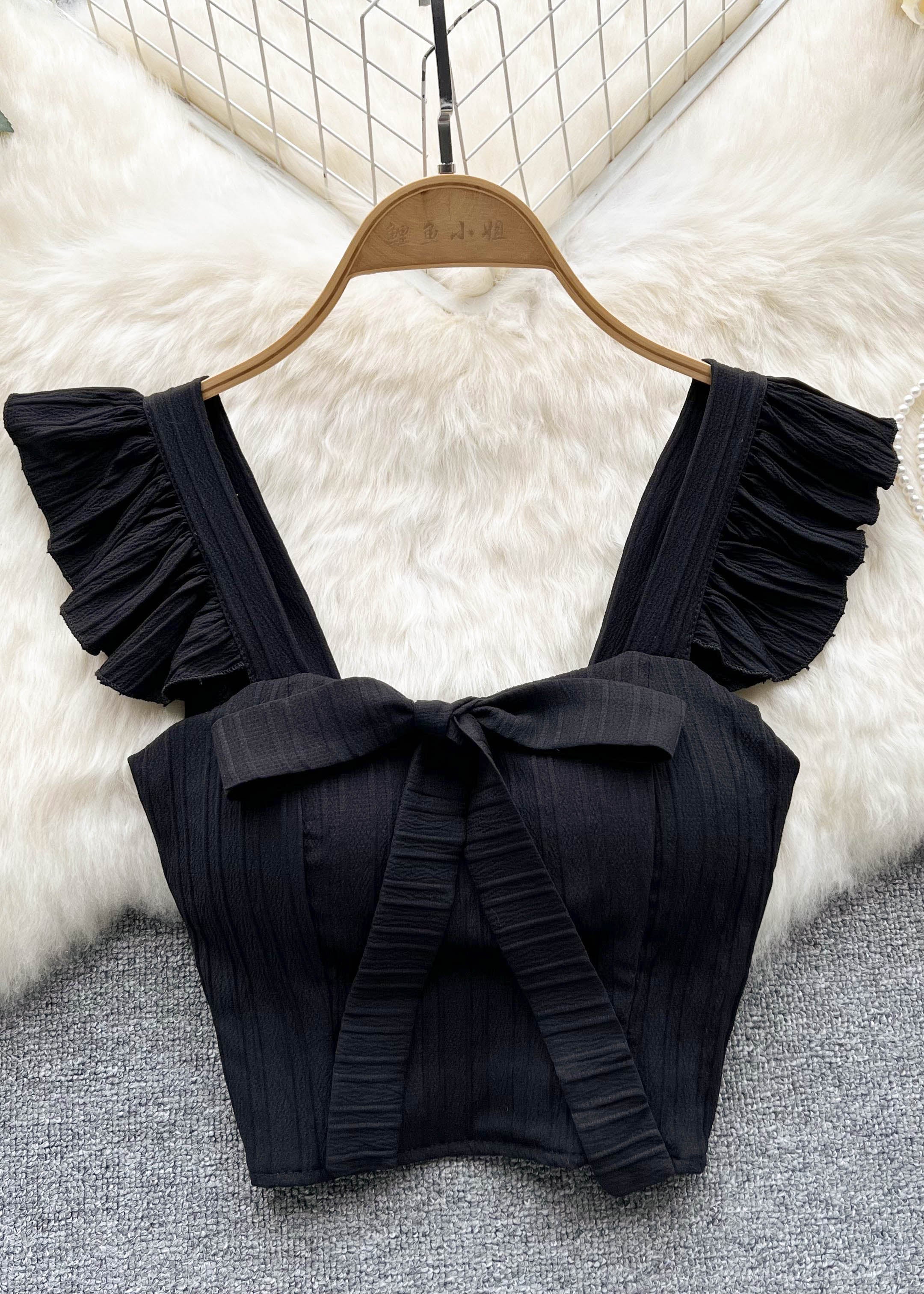 Cropped Estruturado Babados Luna