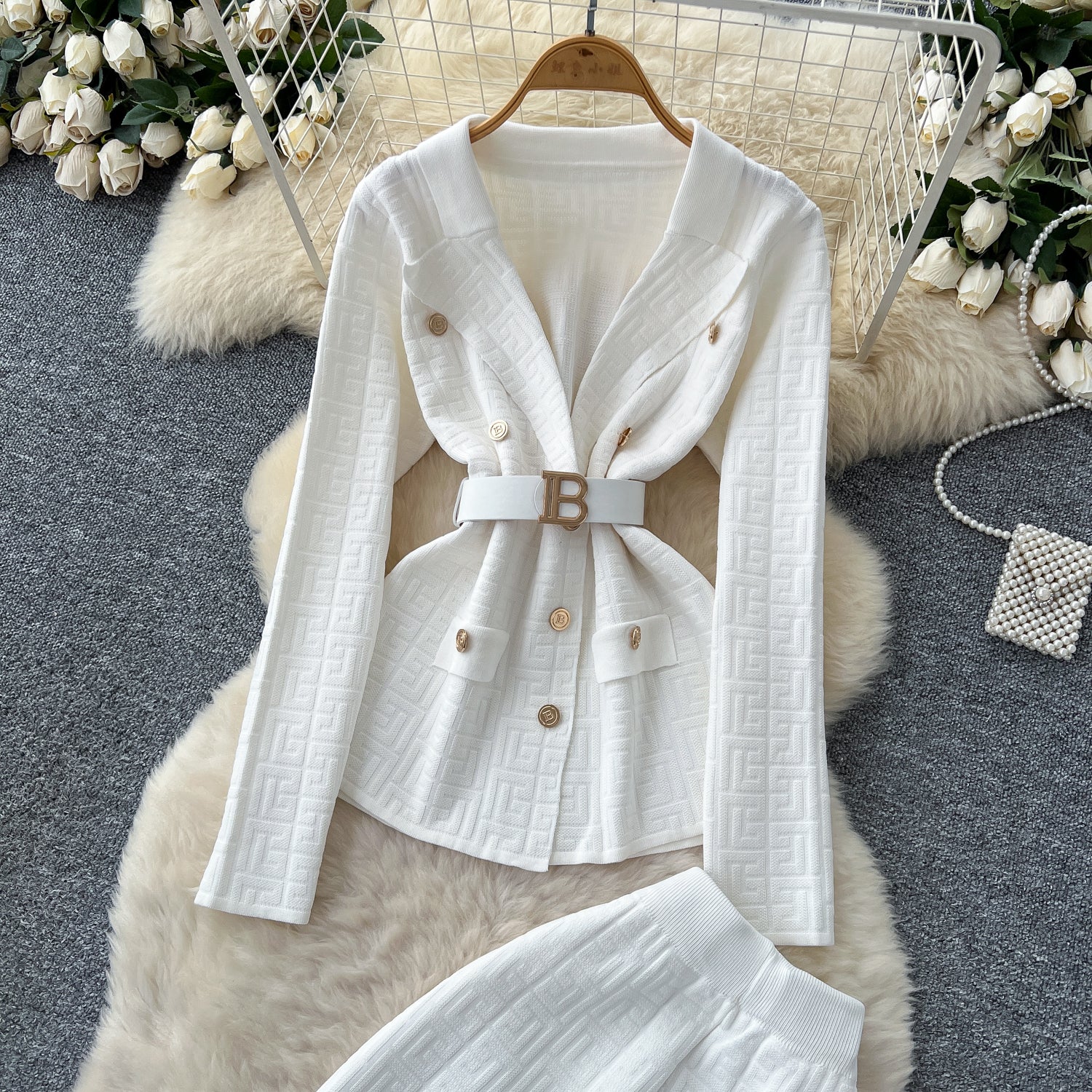 Conjunto Blazer Manga Longa Calça Alfaiataria Elisa