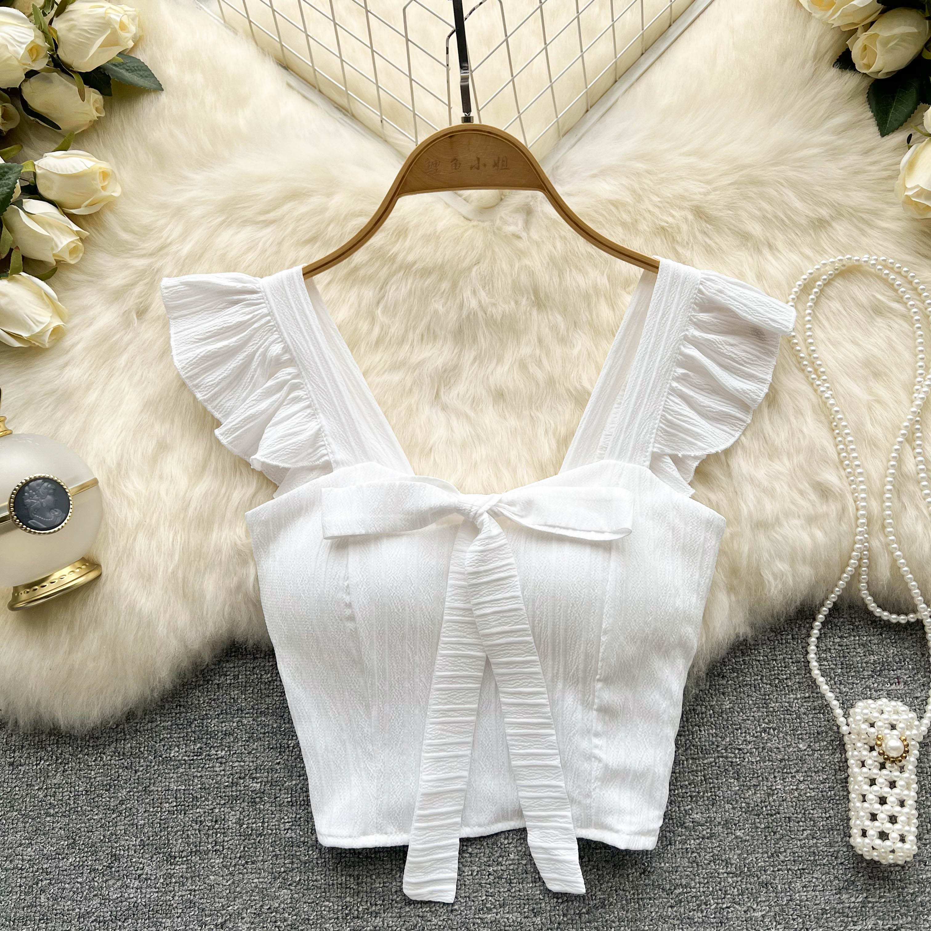 Cropped Estruturado Babados Luna