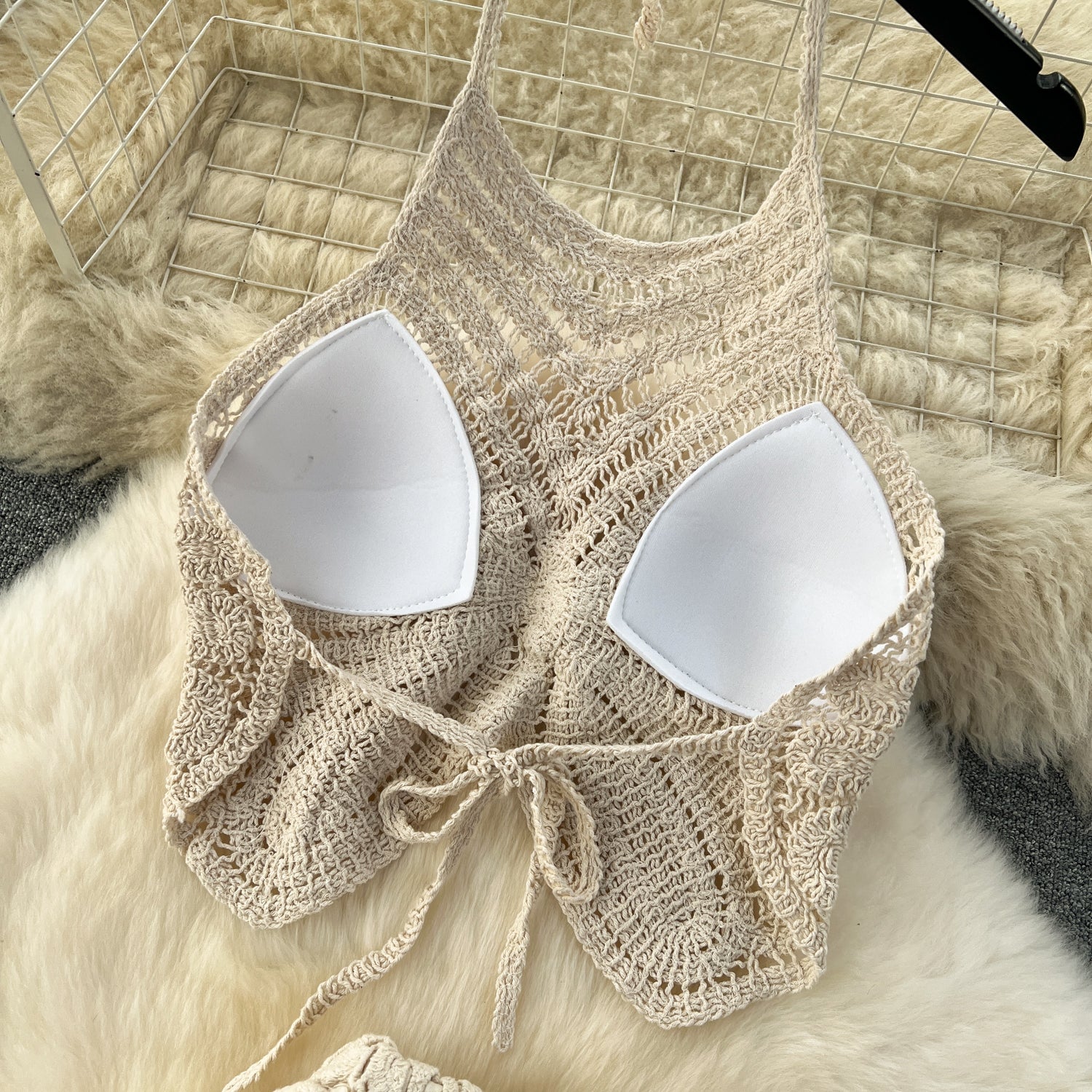 Conjunto Cropped Tricot Saia Longo Serena