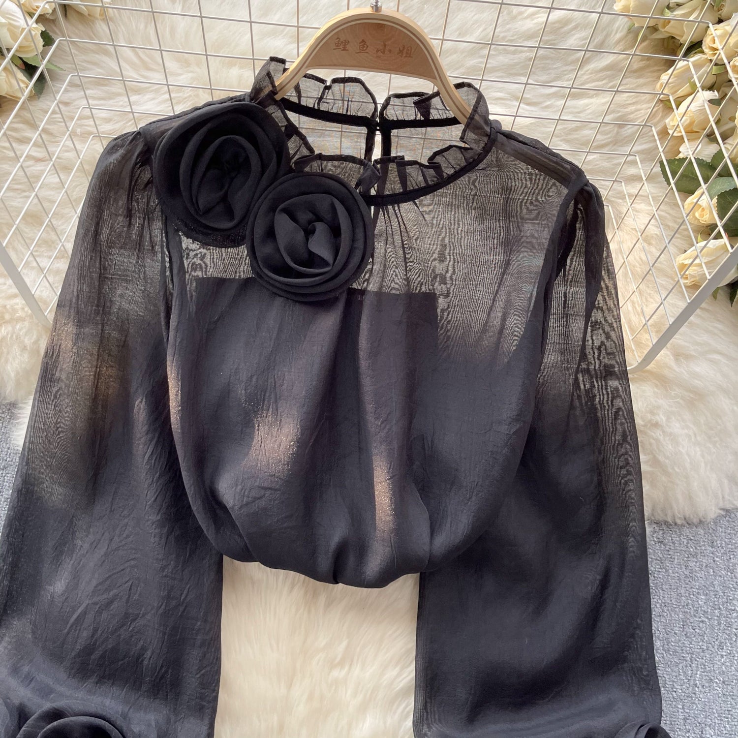 Blusa Manga Longa Floral Helena