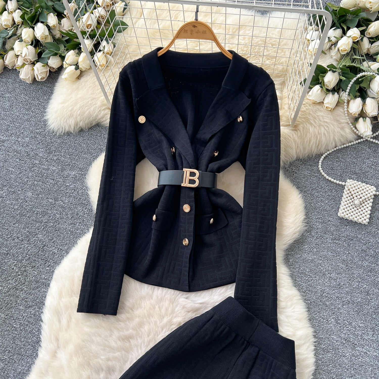 Conjunto Blazer Manga Longa Calça Alfaiataria Elisa