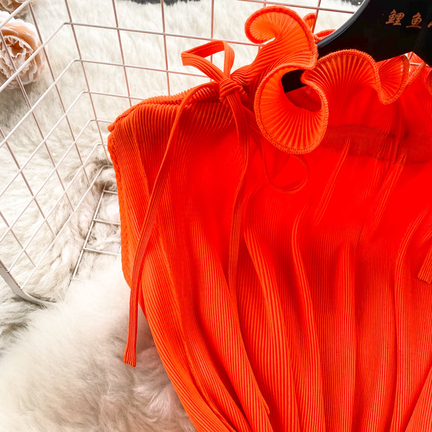 Vestido Longo Sem Manga Babado Solto Aurora