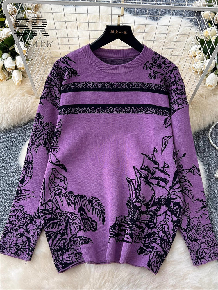 Conjunto Cardigã Jacquard Manga Longa Calça Bianca