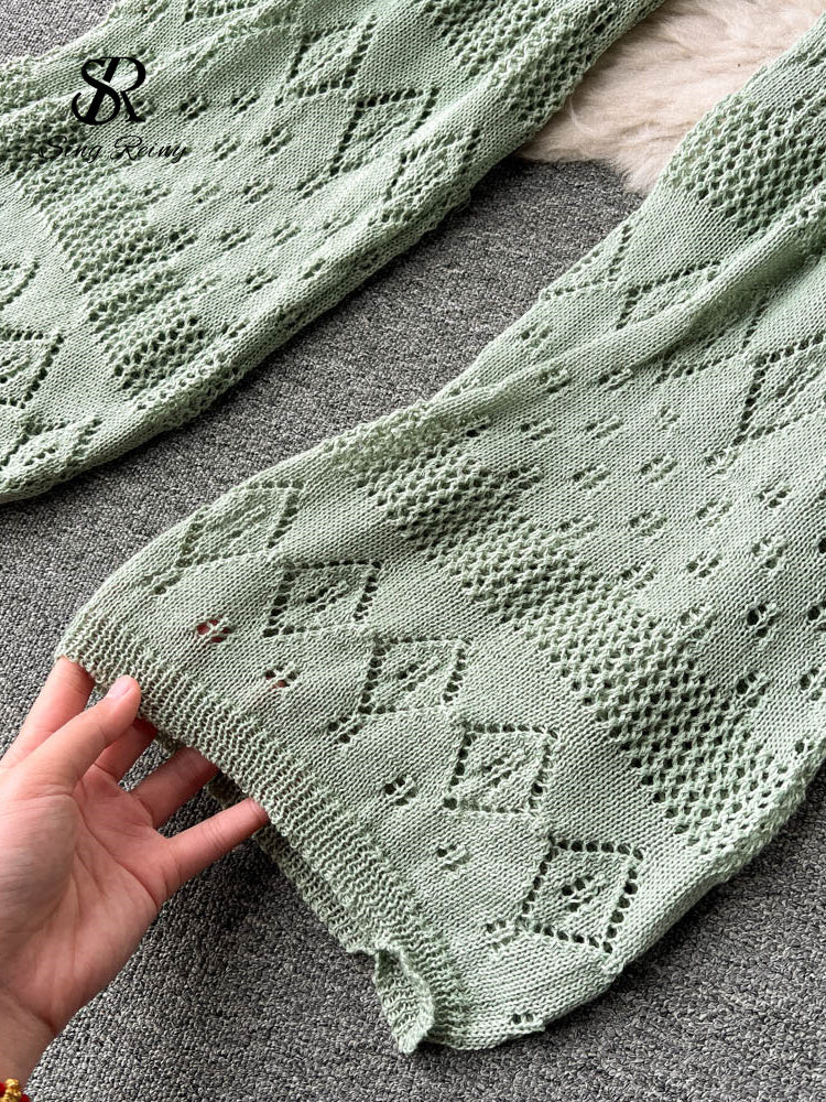 Conjunto Top Alça Fina Calça Longa Lara