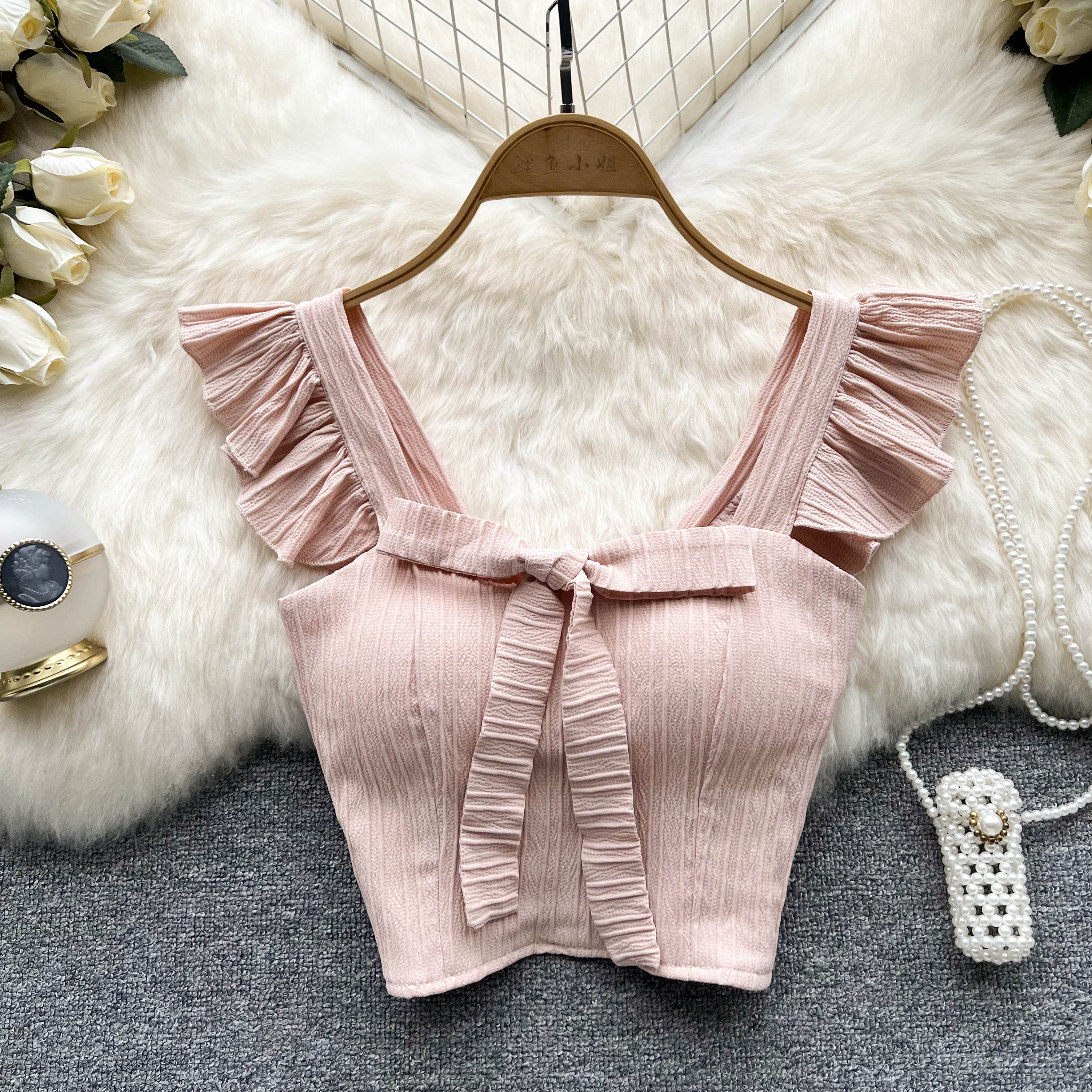 Cropped Estruturado Babados Luna