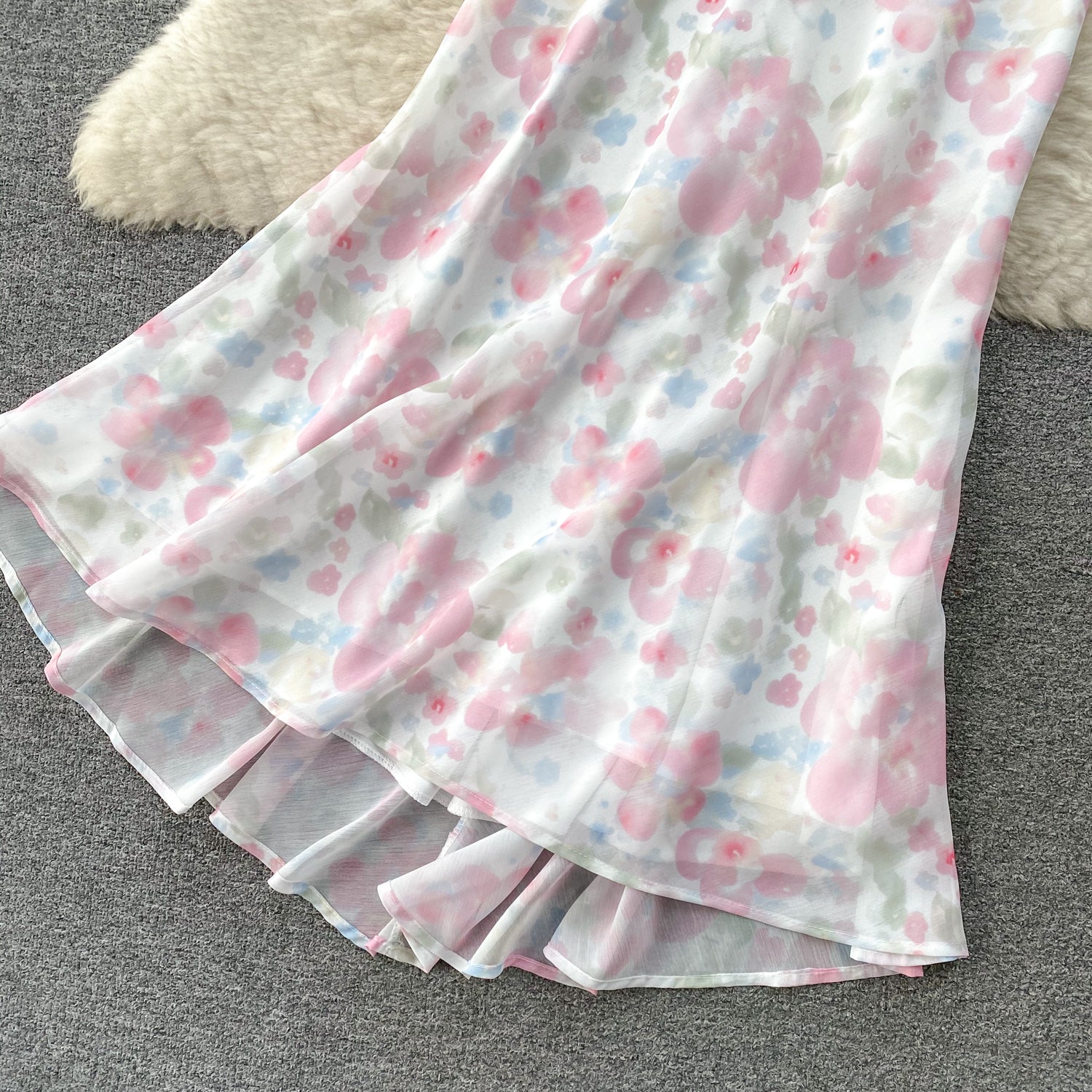 Conjunto Cropped Floral Amarração Saia Longa Athena