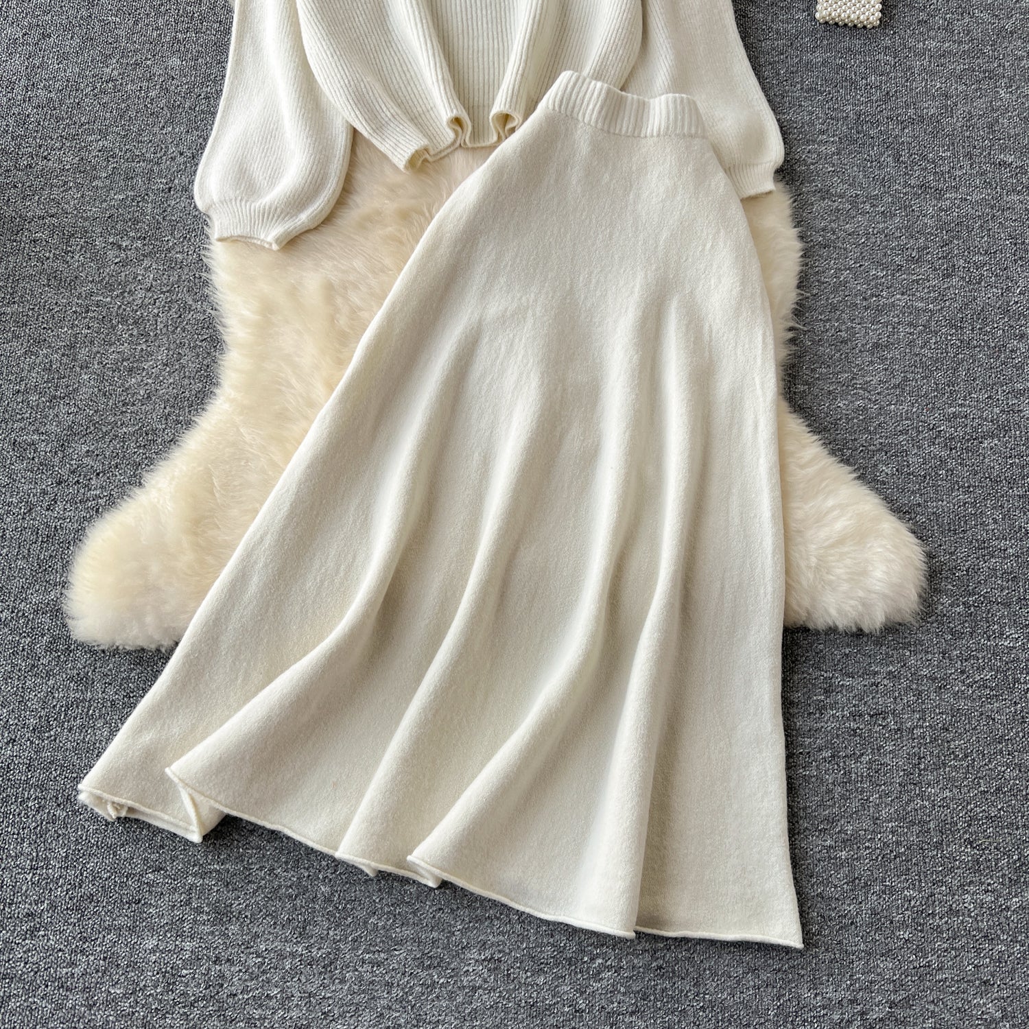 Conjunto Blusa Manga Longa Saia Longa Íris