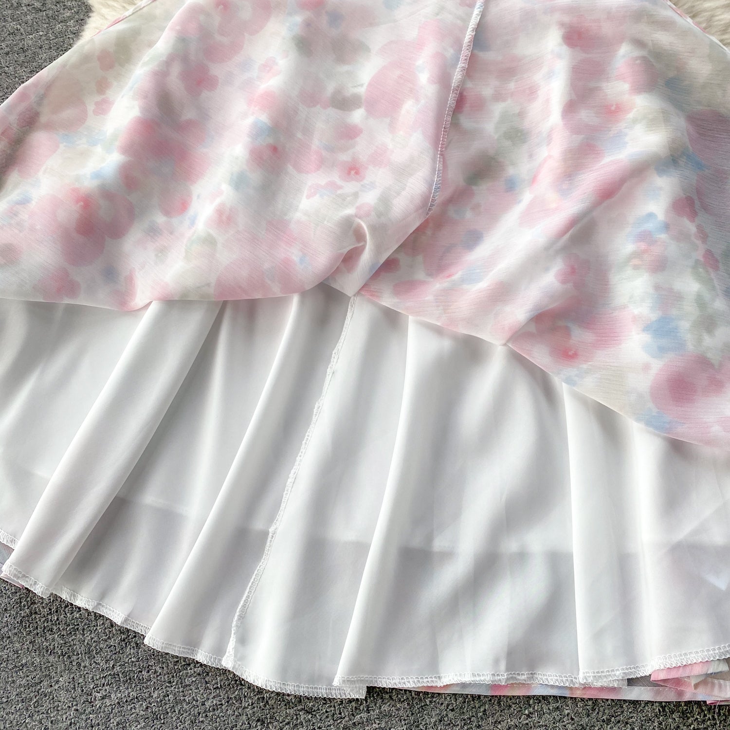 Conjunto Cropped Floral Amarração Saia Longa Athena