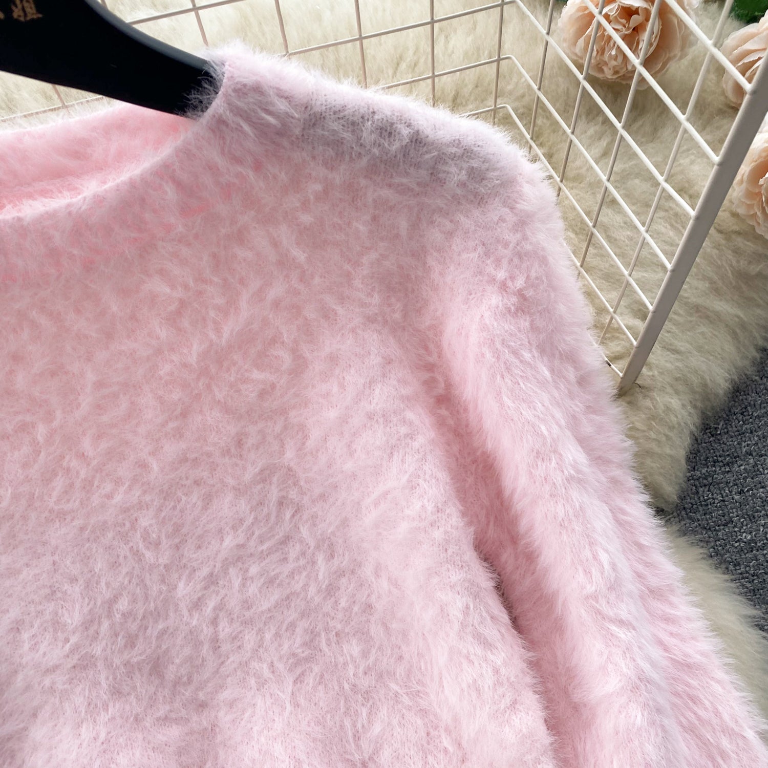 Conjunto Manga Longa Saia Curta Bianca