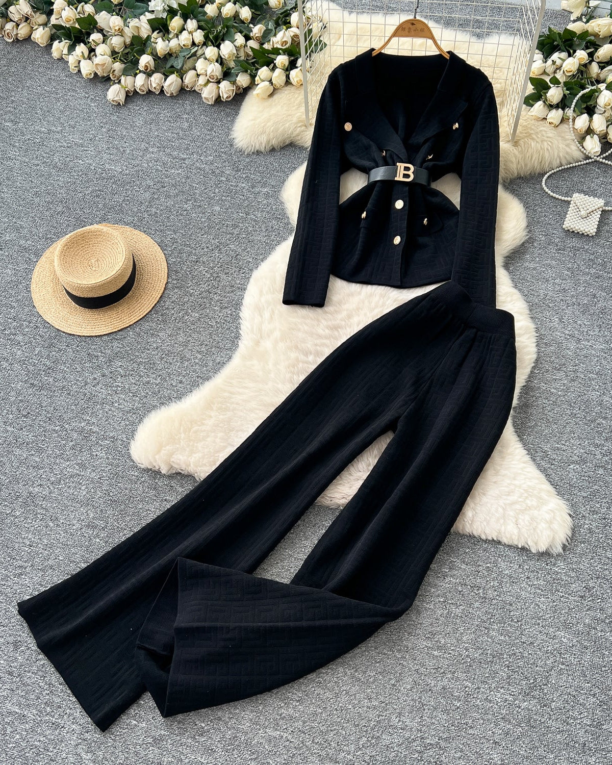 Conjunto Blazer Manga Longa Calça Alfaiataria Elisa