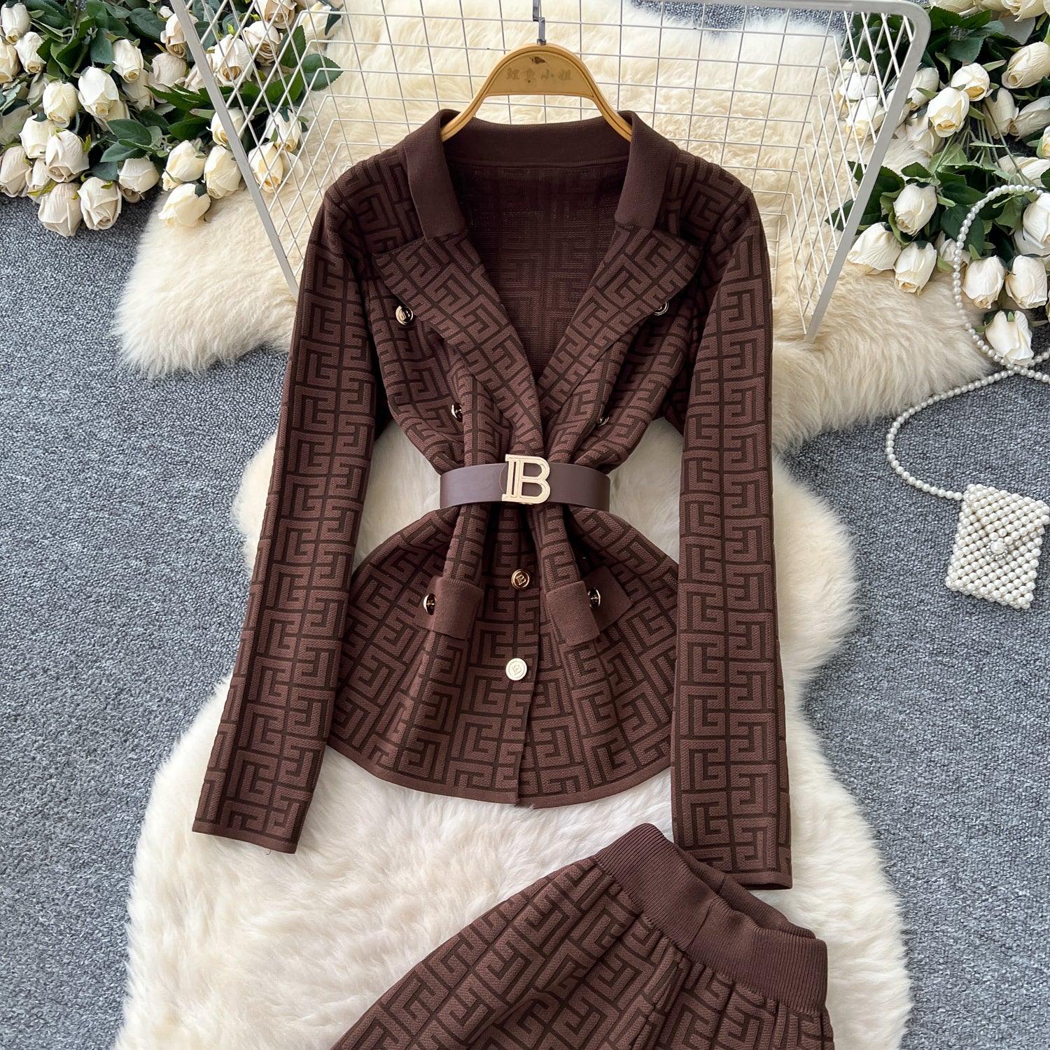 Conjunto Blazer Manga Longa Calça Alfaiataria Elisa