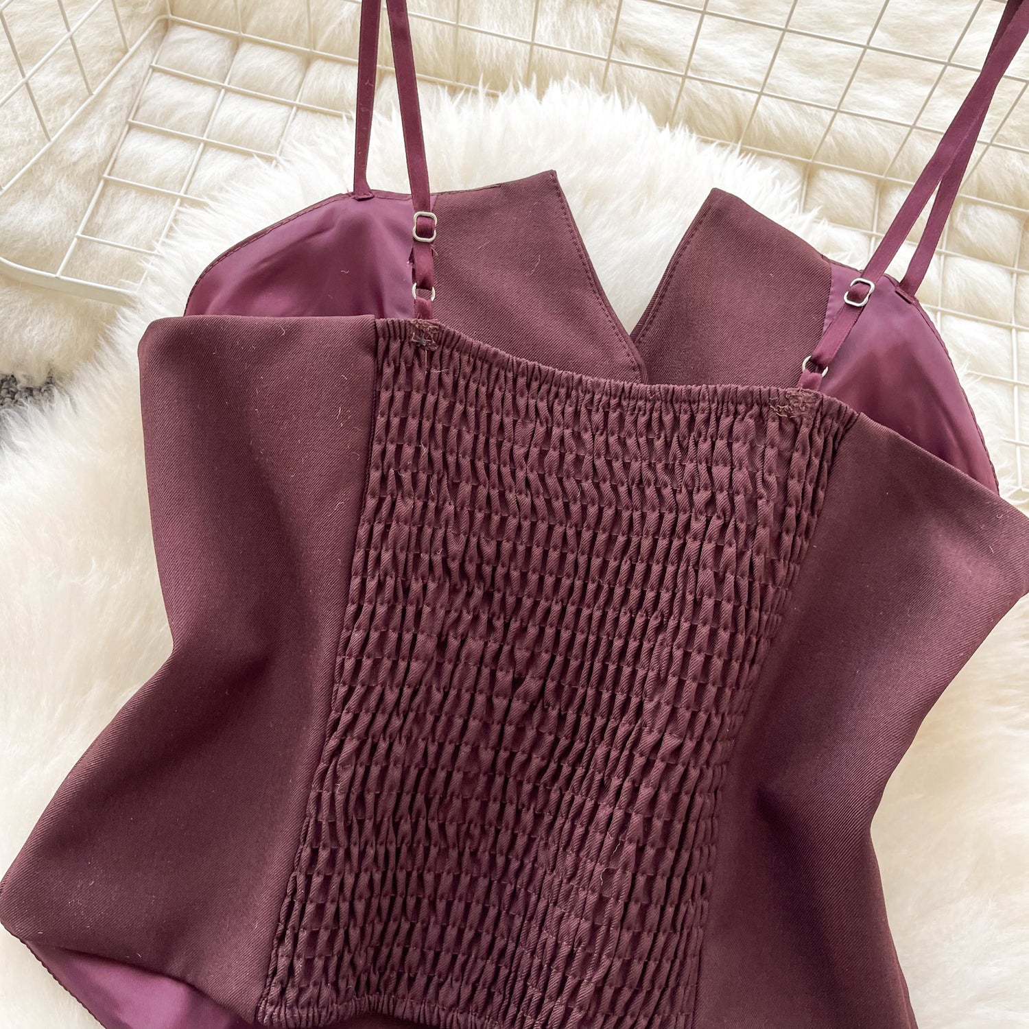 Cropped Estruturado Alça Fina Abotoamento Elisa